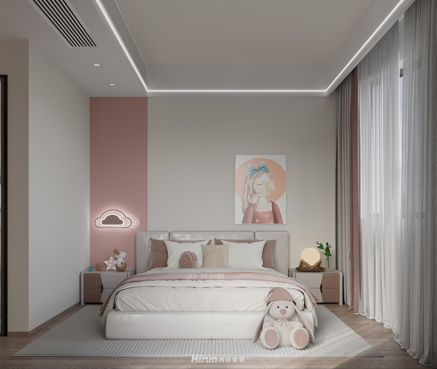 保利金香檳320㎡北歐之光別墅 裝修案例效果圖-7