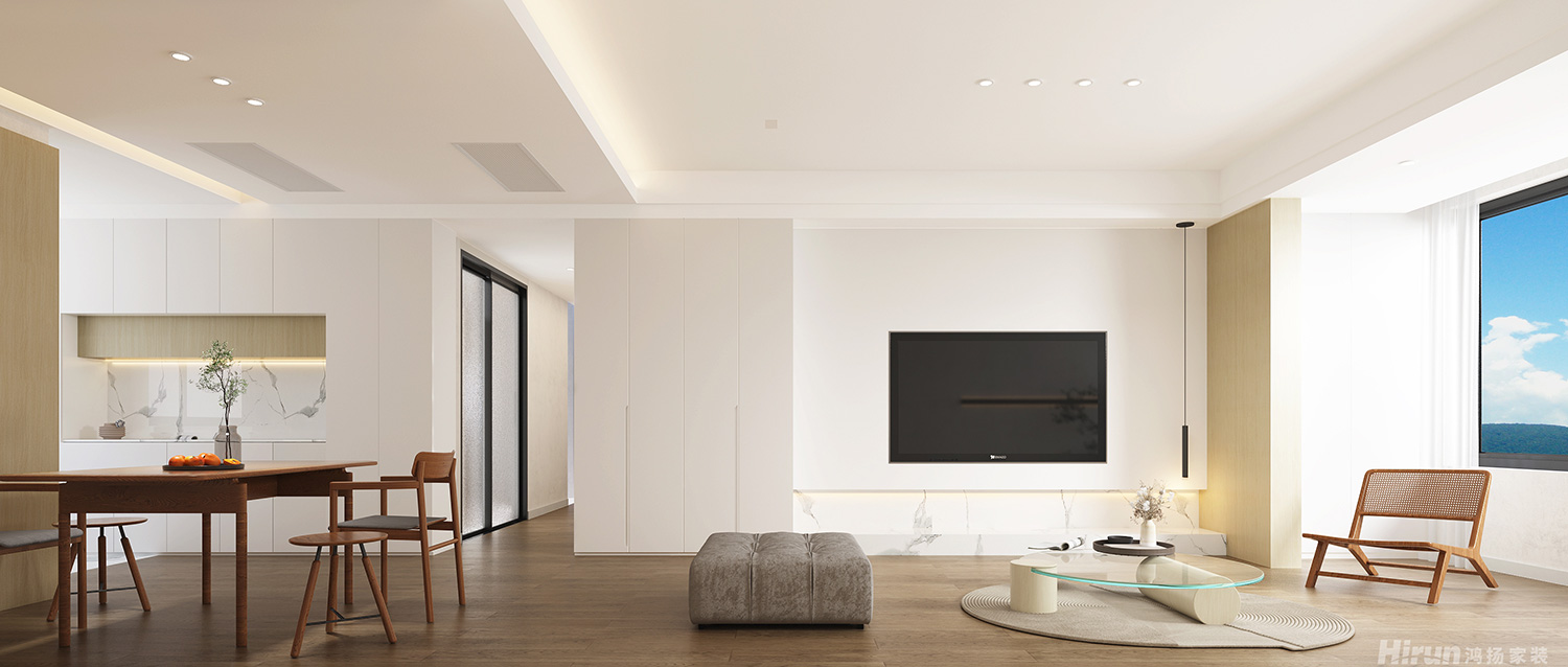 美麗瀟湘90㎡北歐之光三居室 裝修案例效果圖-6