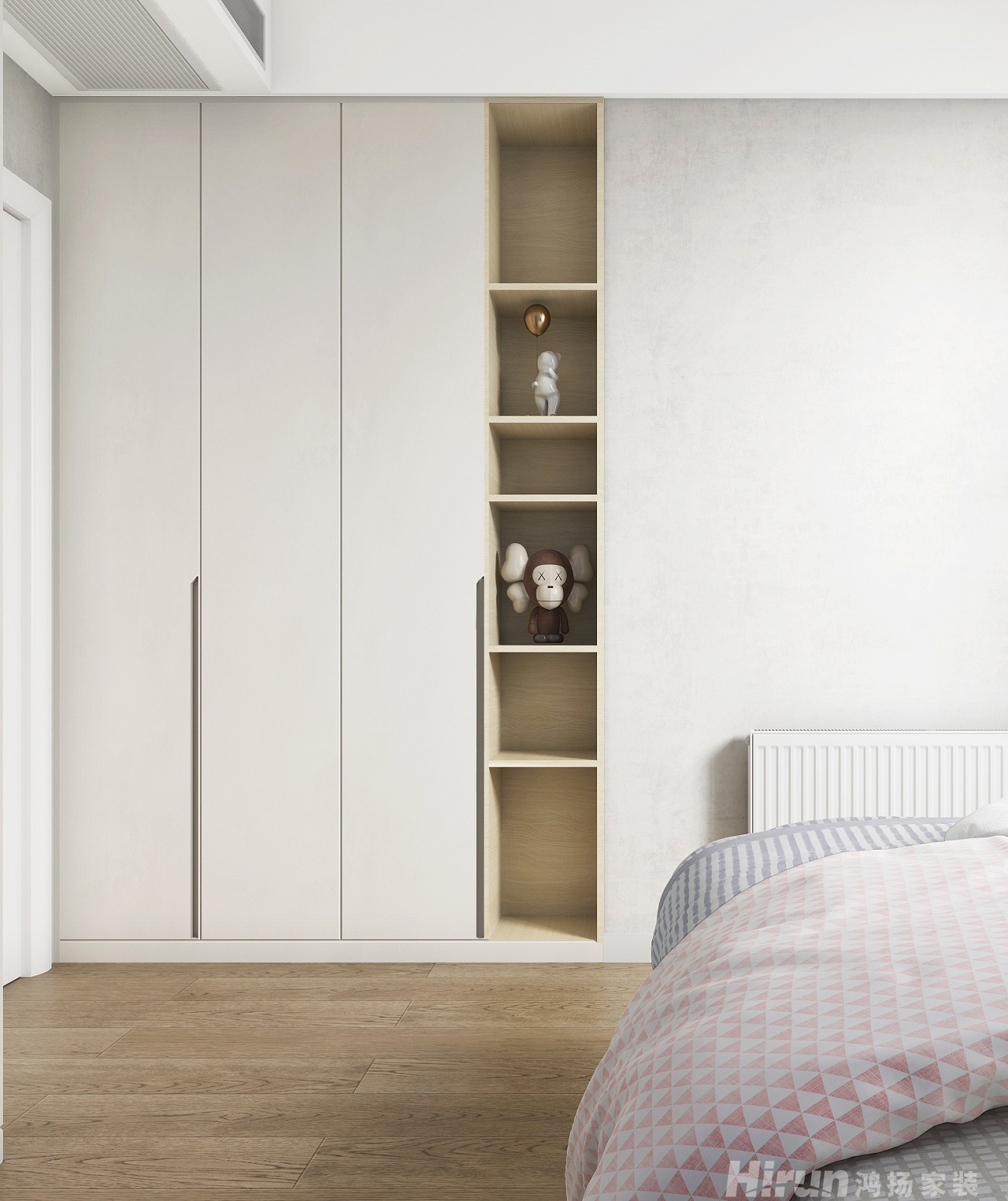 美麗瀟湘90㎡北歐之光三居室 裝修案例效果圖-5