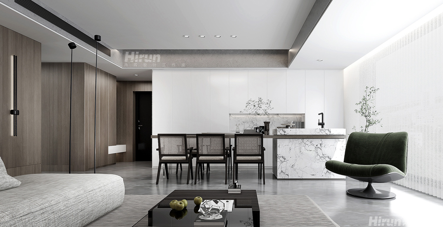 匯金新城86㎡雅致現代二居室 裝修案例效果圖-4