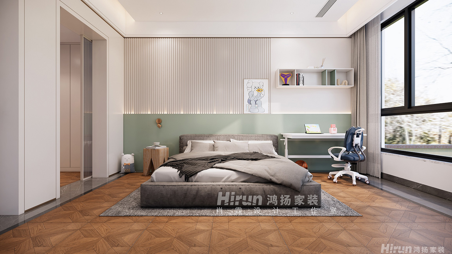 中央小鎮(zhèn)300㎡復(fù)合寫意別墅 裝修案例效果圖-18