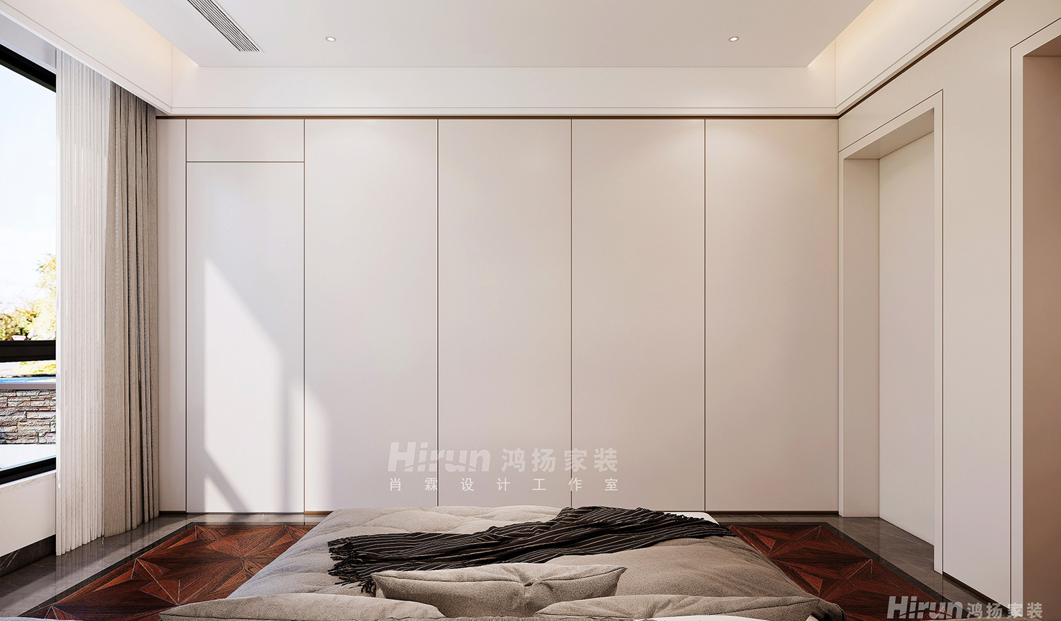 中央小鎮(zhèn)300㎡復(fù)合寫意別墅 裝修案例效果圖-14