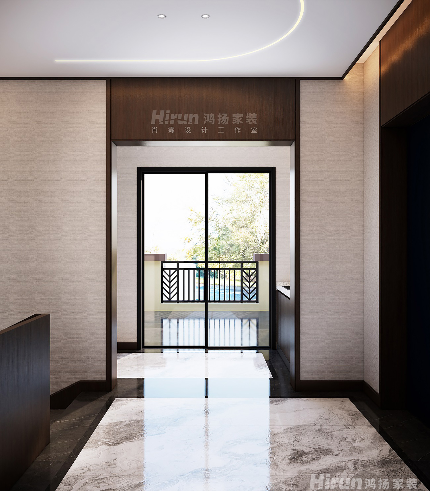 中央小鎮(zhèn)300㎡復(fù)合寫意別墅 裝修案例效果圖-19