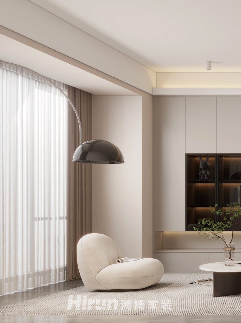 八方小區120㎡北歐之光三居室 裝修案例效果圖-3