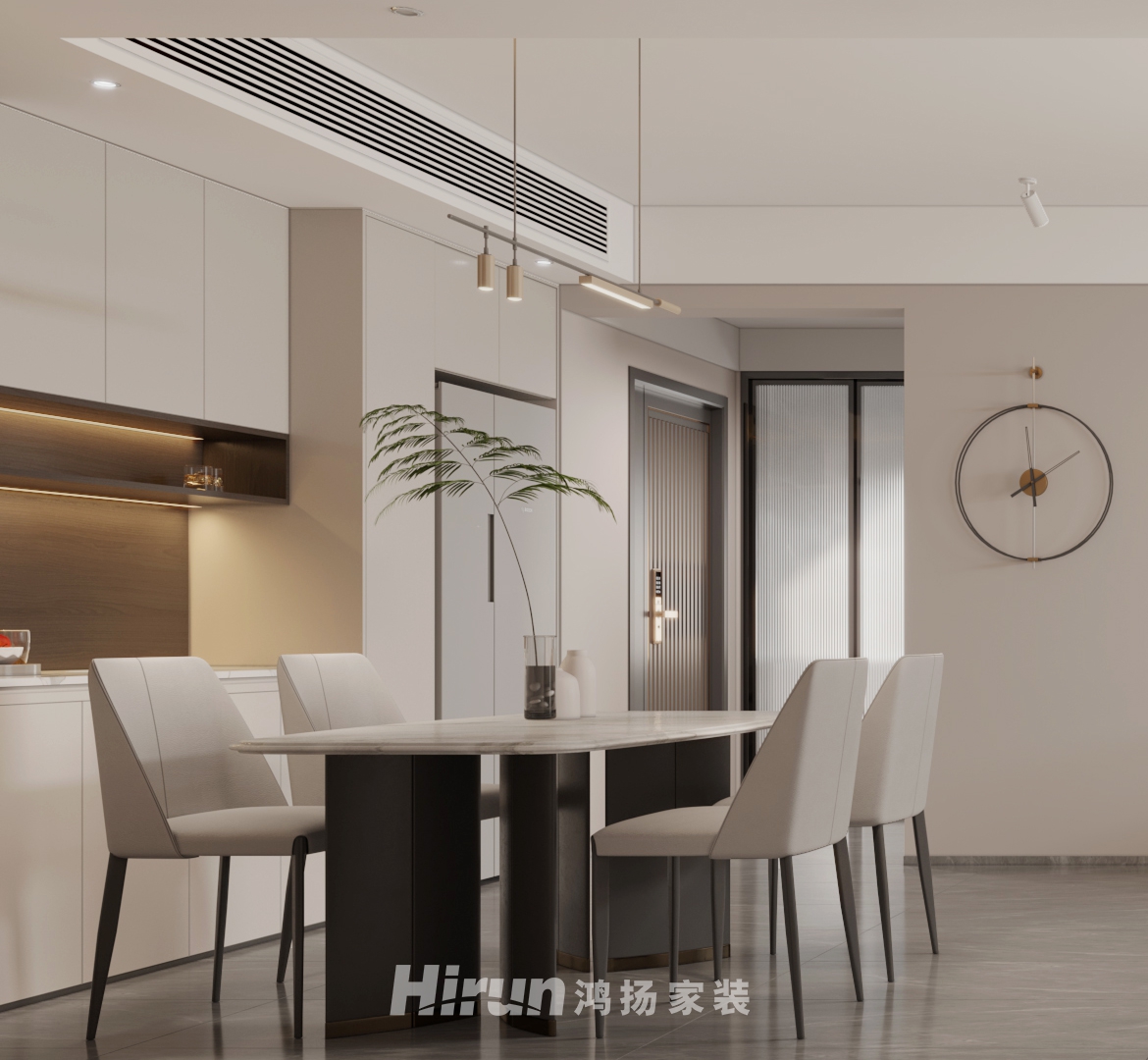 八方小區120㎡北歐之光三居室 裝修案例效果圖-5