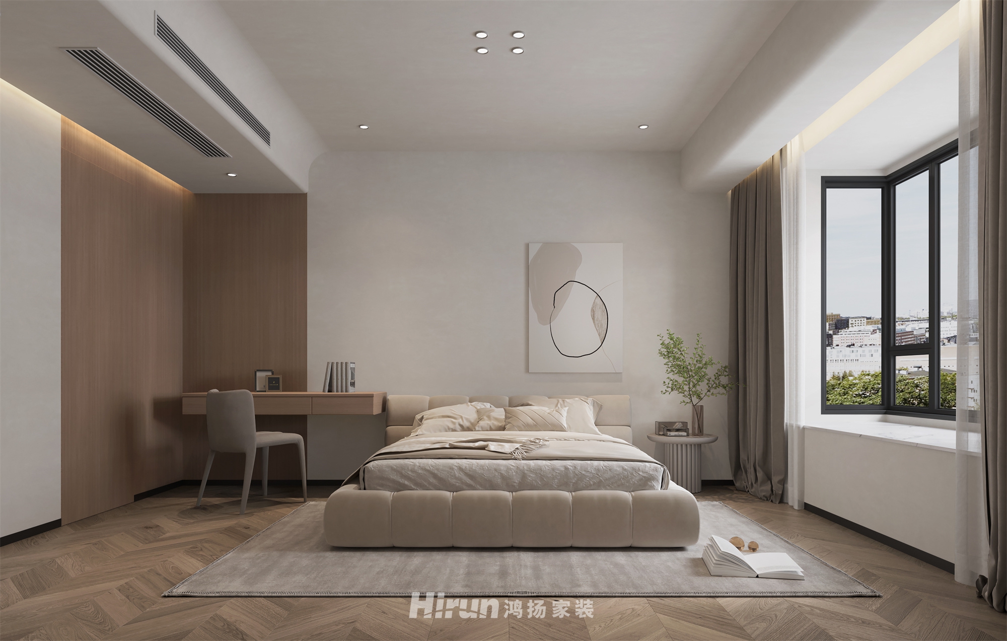 榮灣外灘240㎡雅致現代疊墅 裝修案例效果圖-5