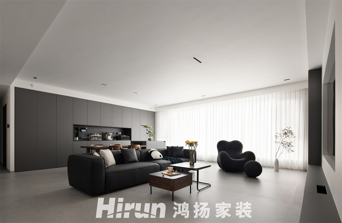 松雅院168㎡雅致現(xiàn)代四居室 裝修案例實(shí)景圖-4