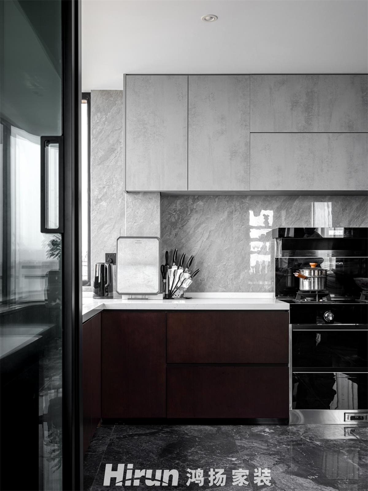 湘江雅頌居220㎡雅致現(xiàn)代復(fù)式 裝修案例實景圖-2