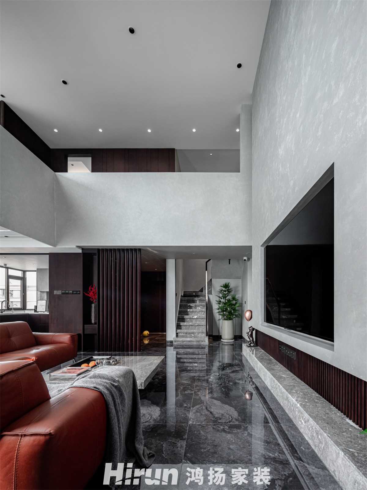 湘江雅頌居220㎡雅致現(xiàn)代復(fù)式 裝修案例實景圖-12