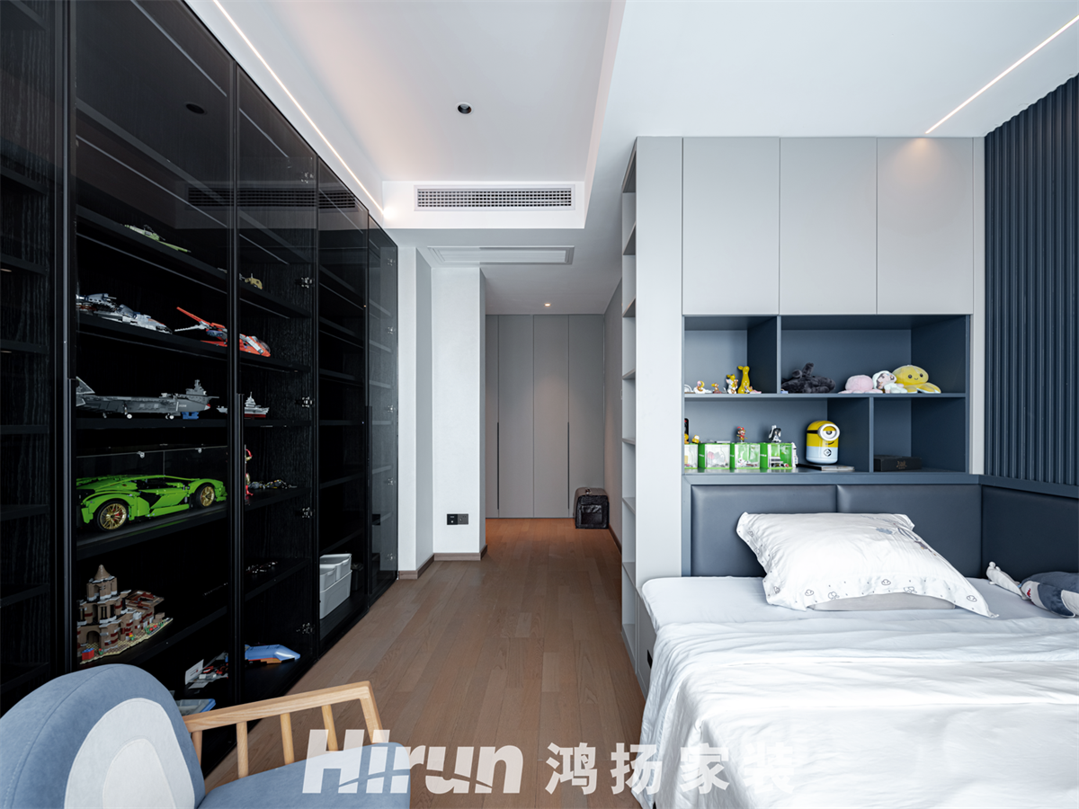 湘江雅頌居220㎡雅致現(xiàn)代復(fù)式 裝修案例實景圖-15