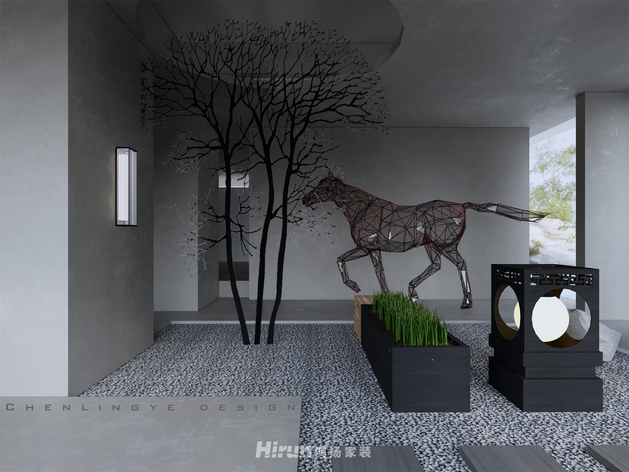 會所450㎡工業再造會所 裝修案例效果圖-6