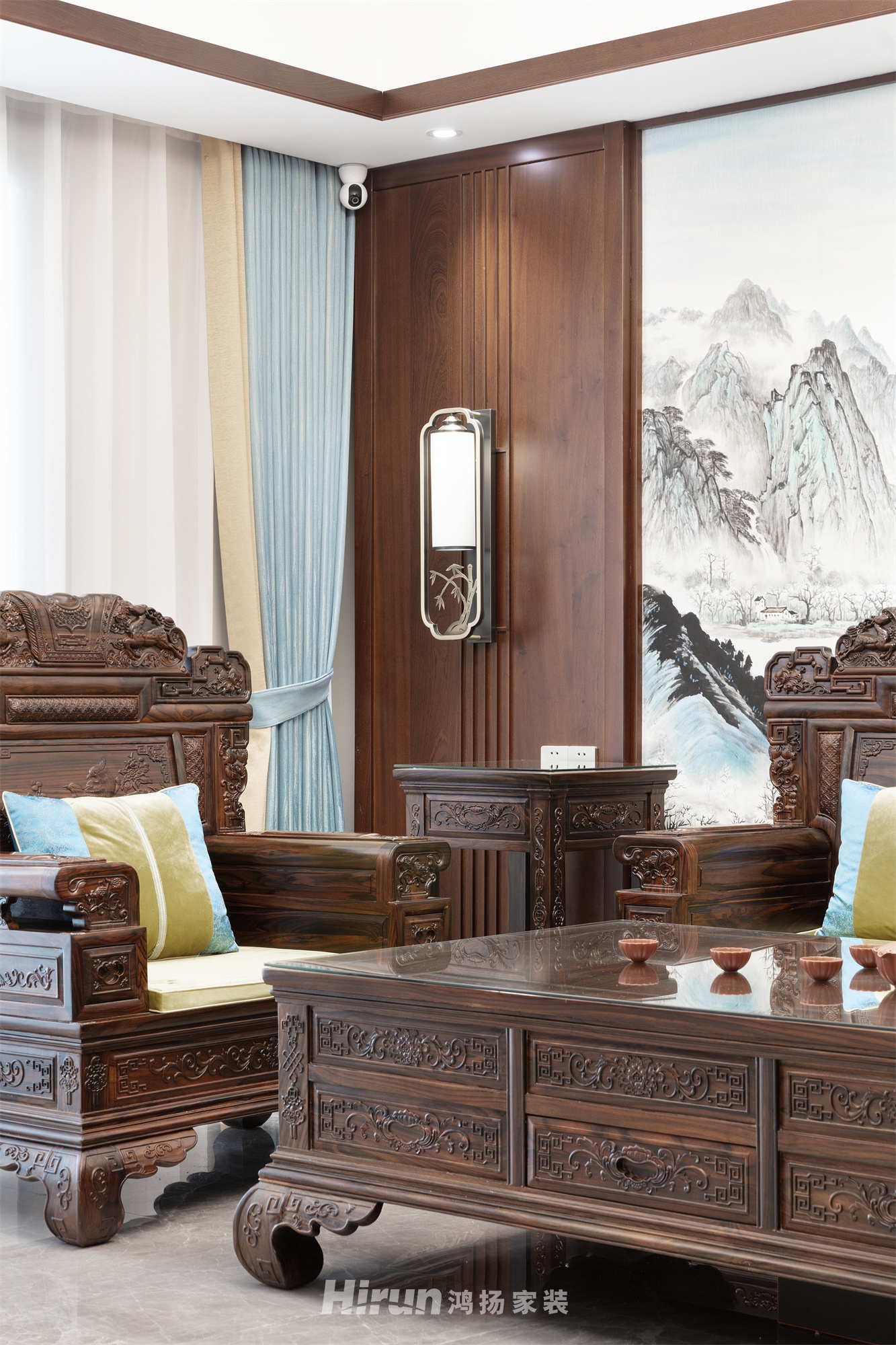 湘江豪庭230㎡復合寫意大平層 裝修案例實景圖-7