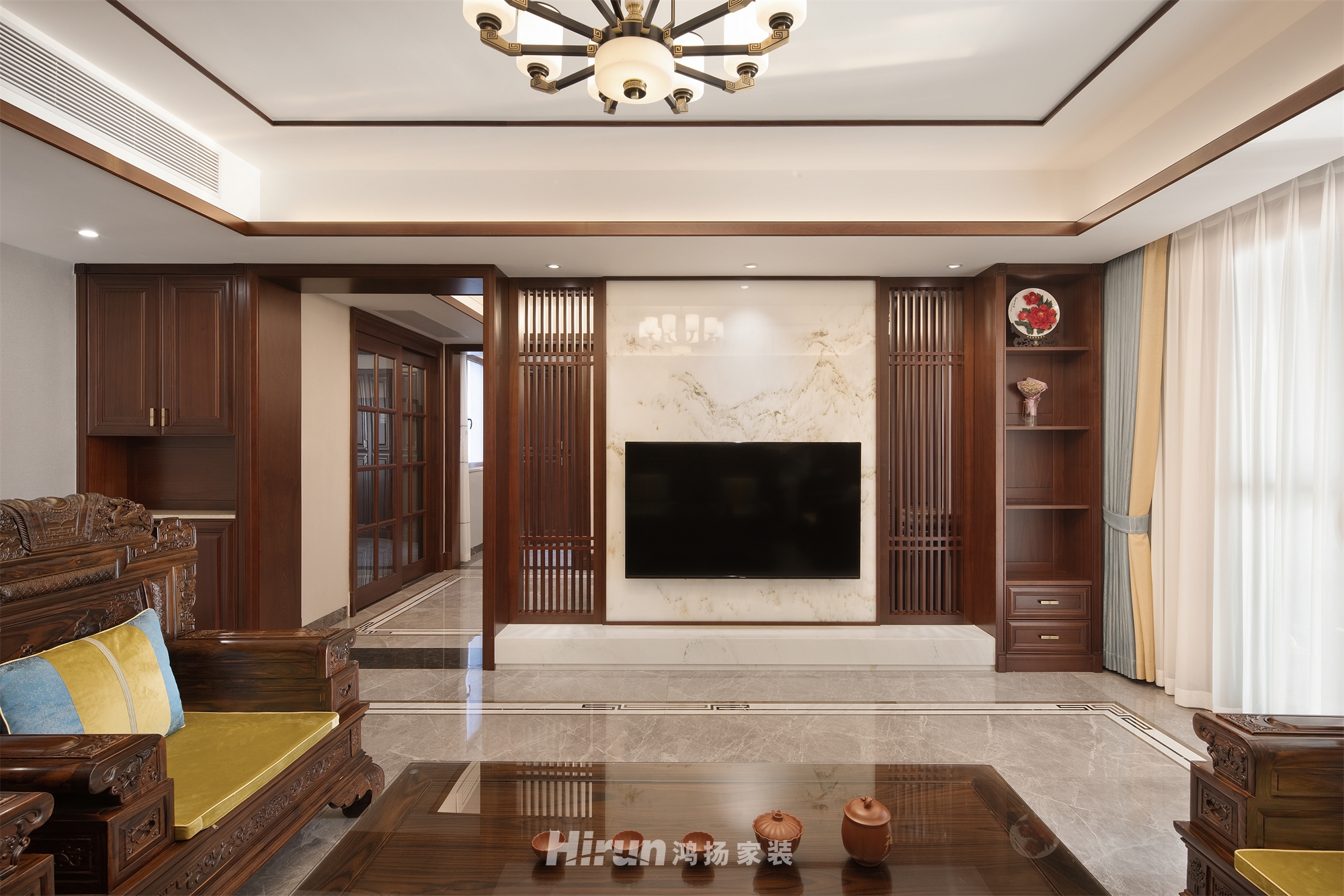 湘江豪庭230㎡復合寫意大平層 裝修案例實景圖-5