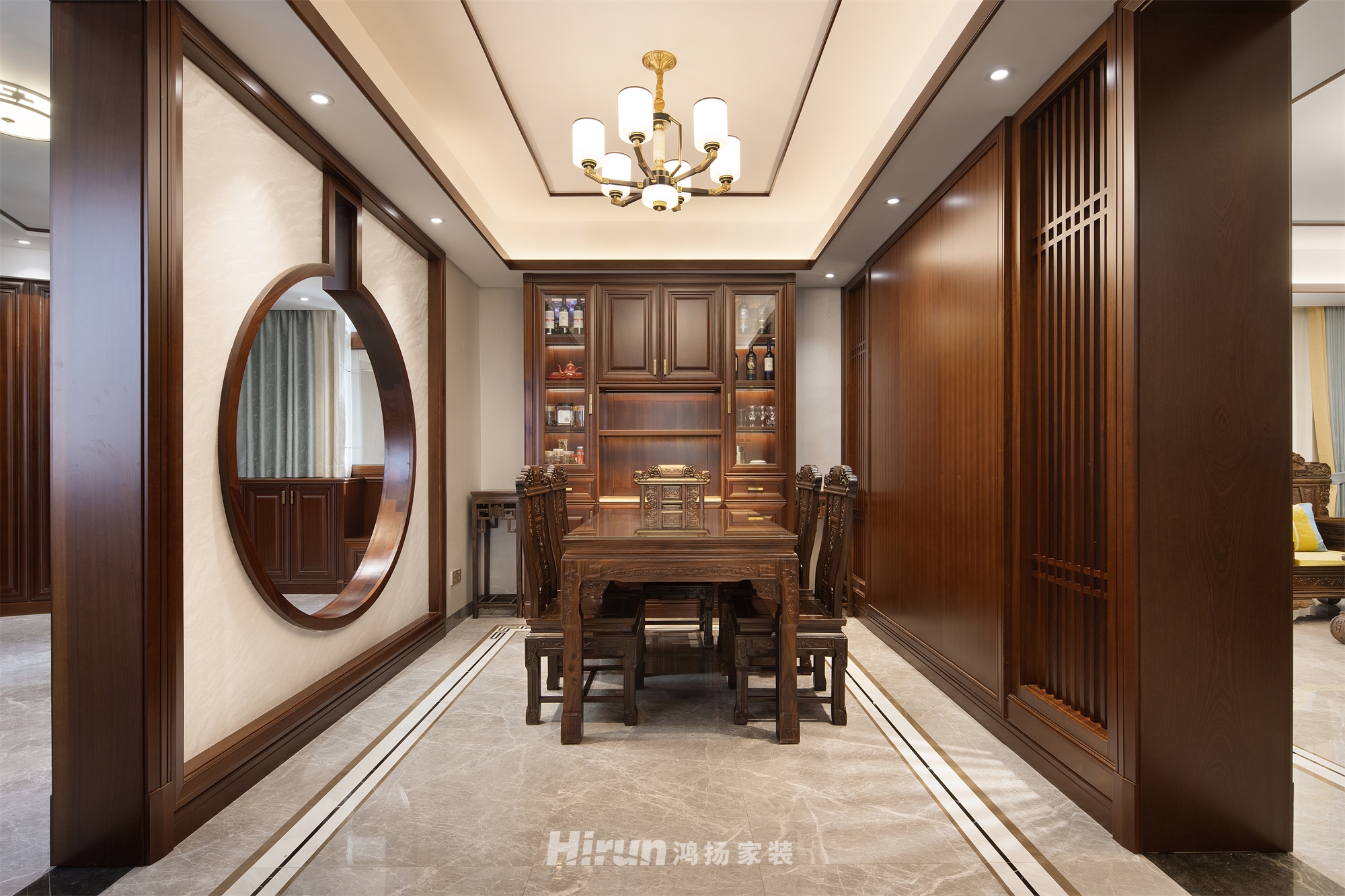 湘江豪庭230㎡復合寫意大平層 裝修案例實景圖-4