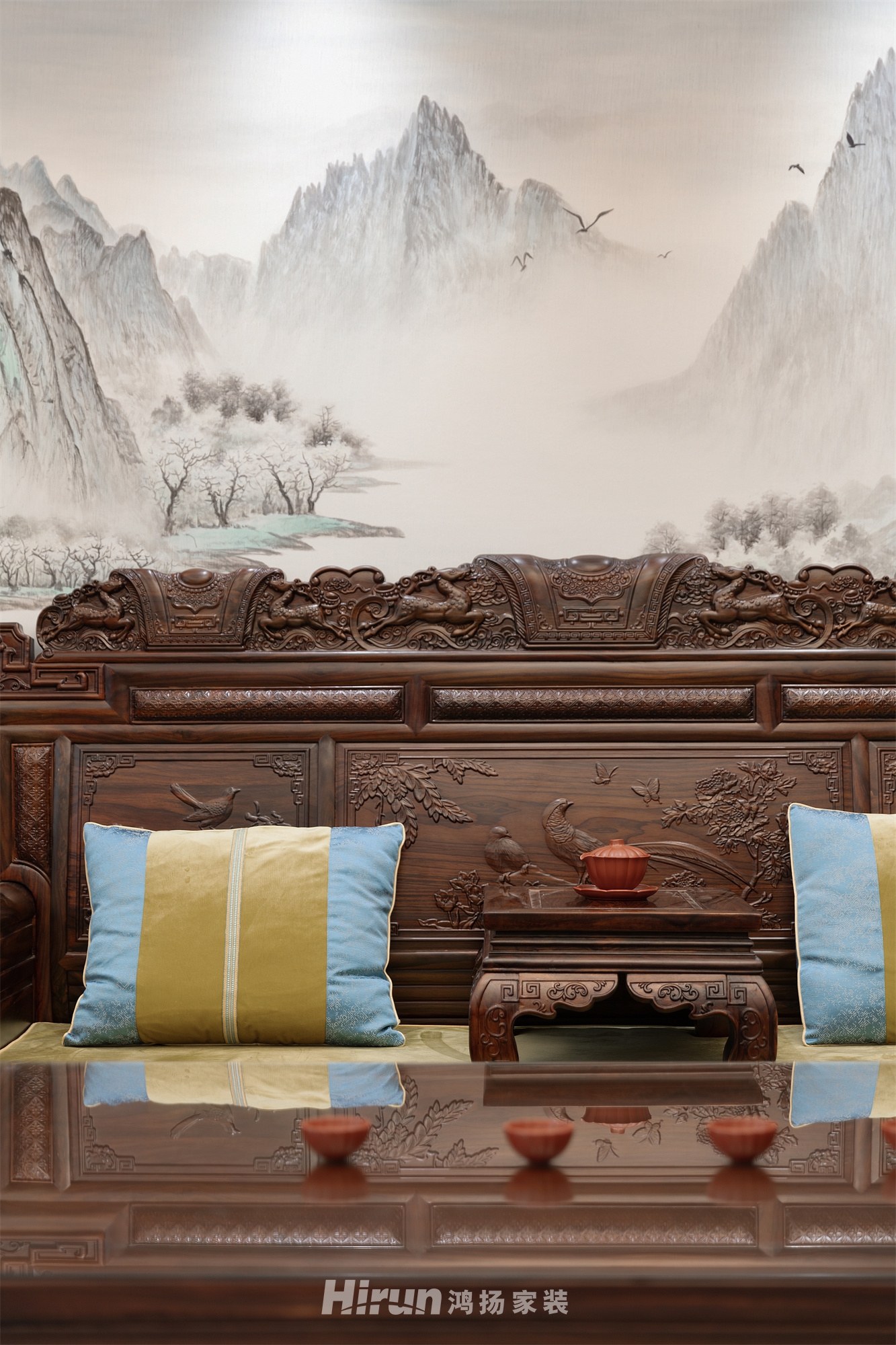 湘江豪庭230㎡復合寫意大平層 裝修案例實景圖-8