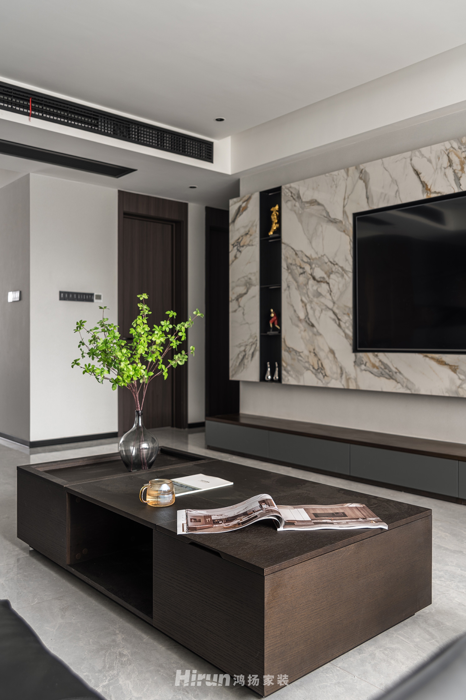 裕源懿府-雅.奢145㎡雅致現(xiàn)代四居室 裝修案例實(shí)景圖-3