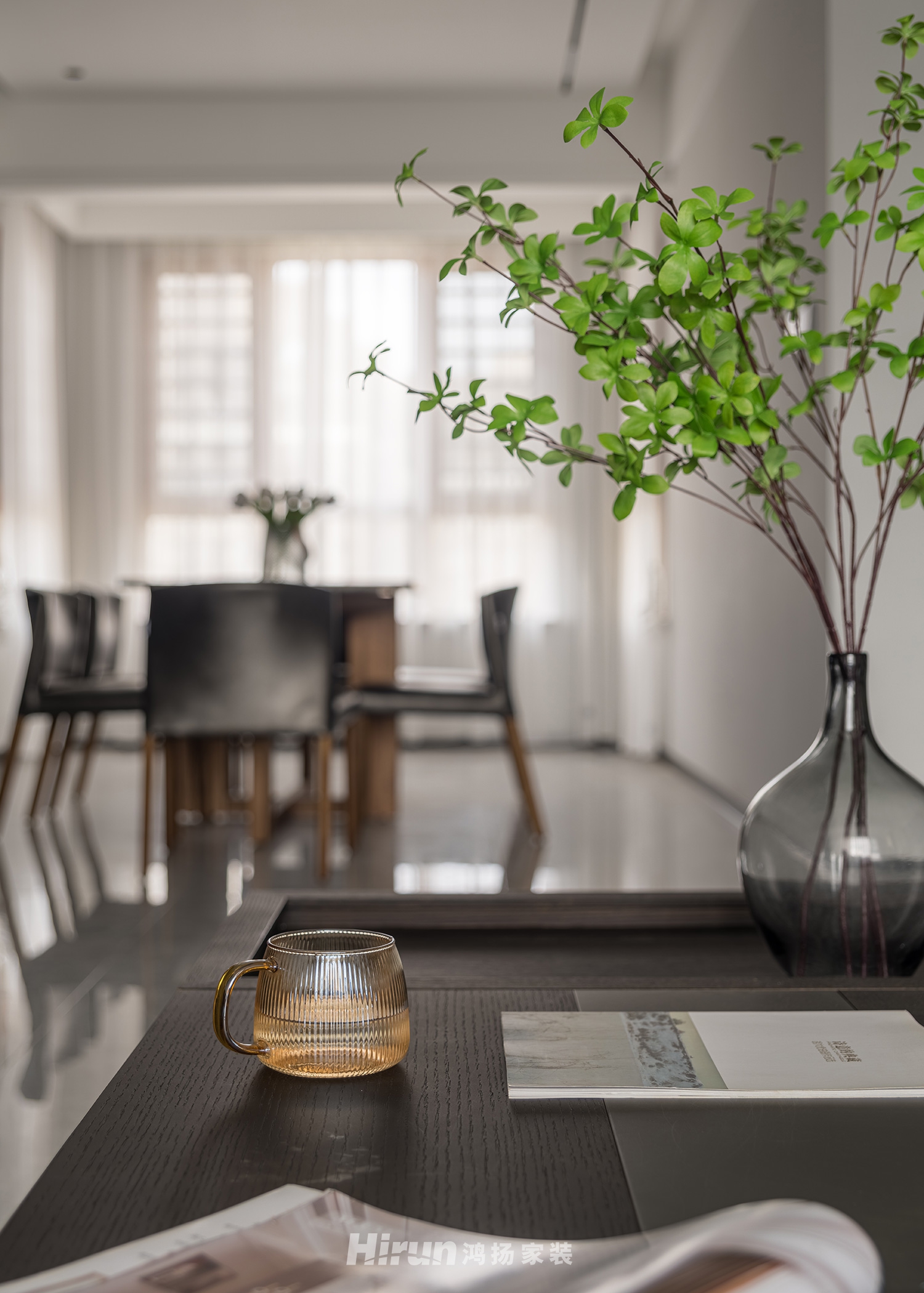 裕源懿府-雅.奢145㎡雅致現(xiàn)代四居室 裝修案例實(shí)景圖-2