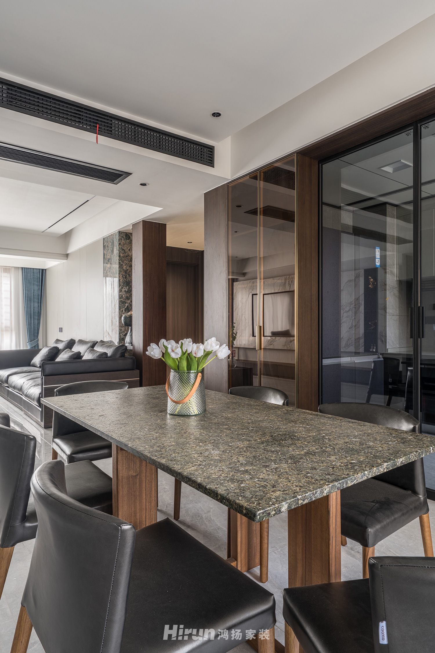 裕源懿府-雅.奢145㎡雅致現(xiàn)代四居室 裝修案例實(shí)景圖-4