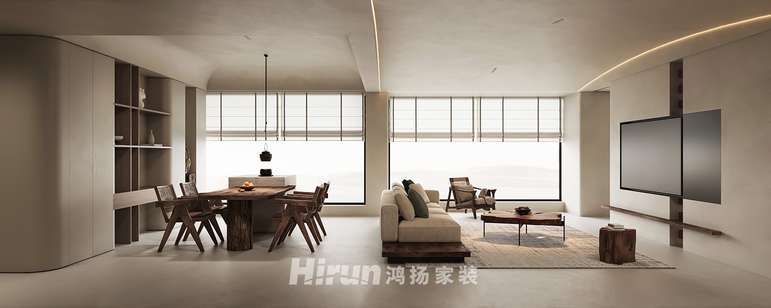 湘房三期-樸.寂135㎡北歐之光三居室 裝修案例效果圖-5