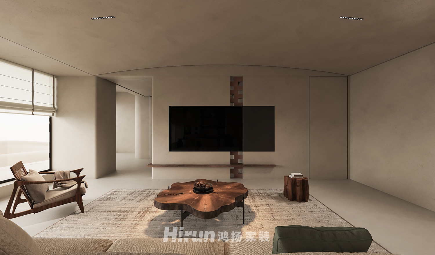 湘房三期-樸.寂135㎡北歐之光三居室 裝修案例效果圖-8