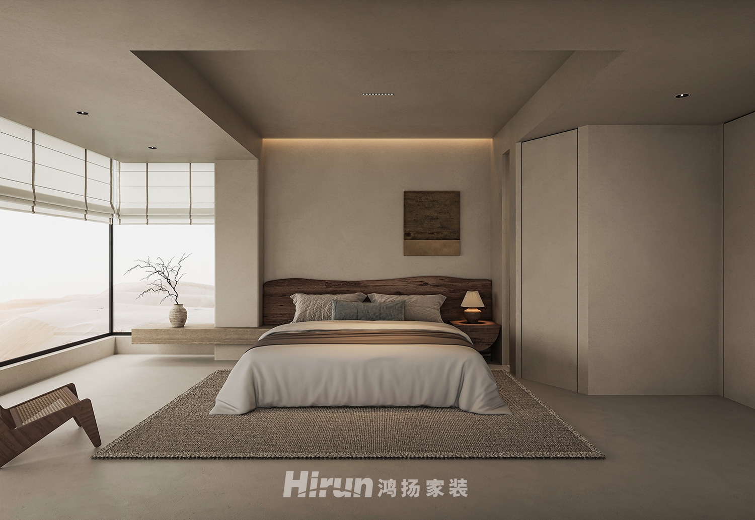 湘房三期-樸.寂135㎡北歐之光三居室 裝修案例效果圖-10