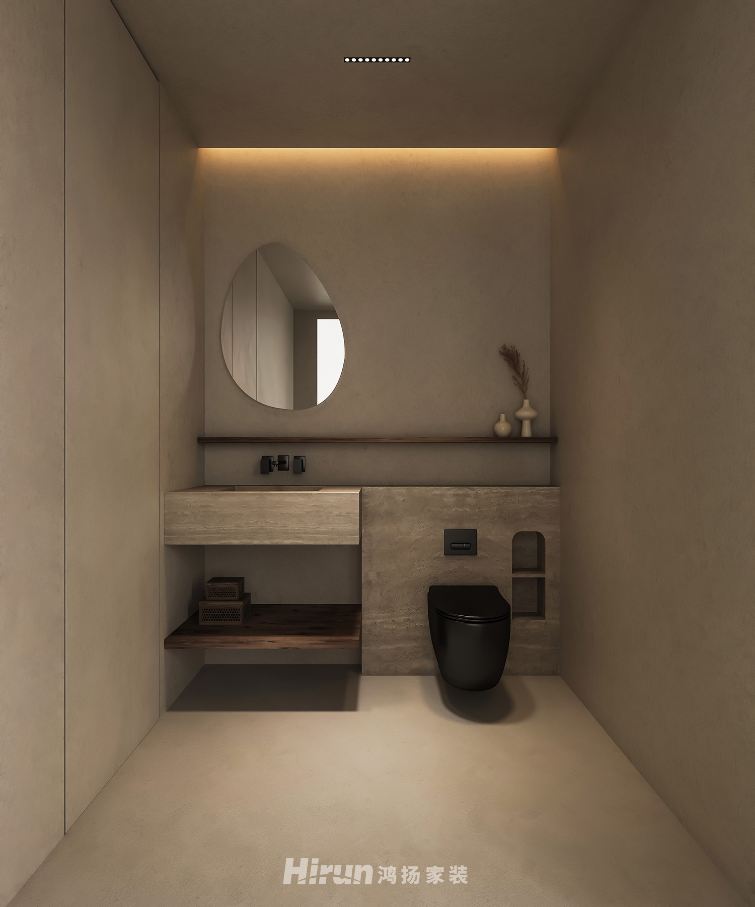 湘房三期-樸.寂135㎡北歐之光三居室 裝修案例效果圖-9