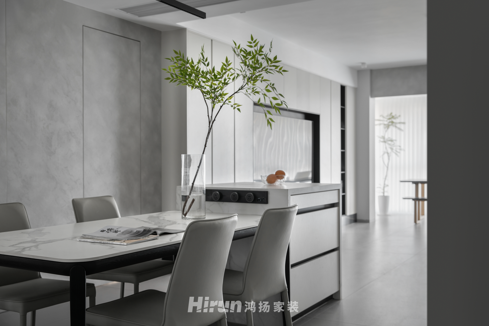 高峰璟麟府180㎡雅致現代大平層 裝修案例實景圖-3