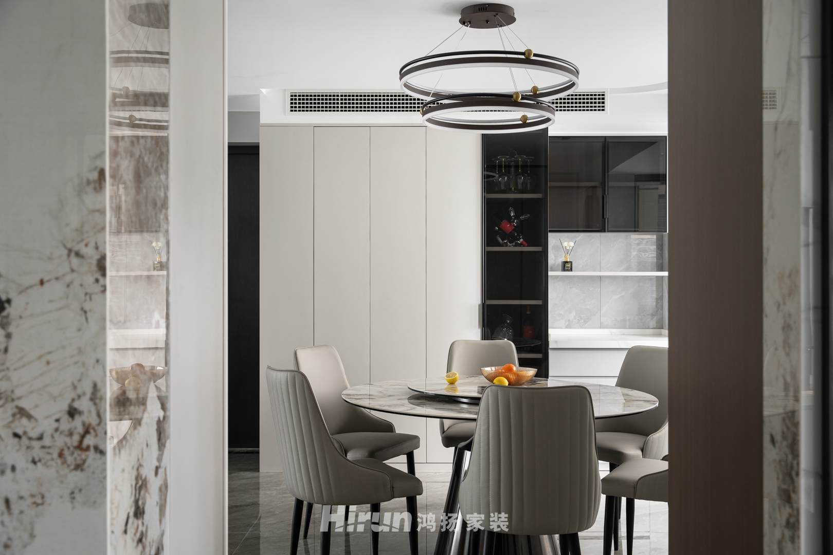 潤和湘江天地230㎡新裝飾主義復(fù)式 裝修案例實(shí)景圖-6