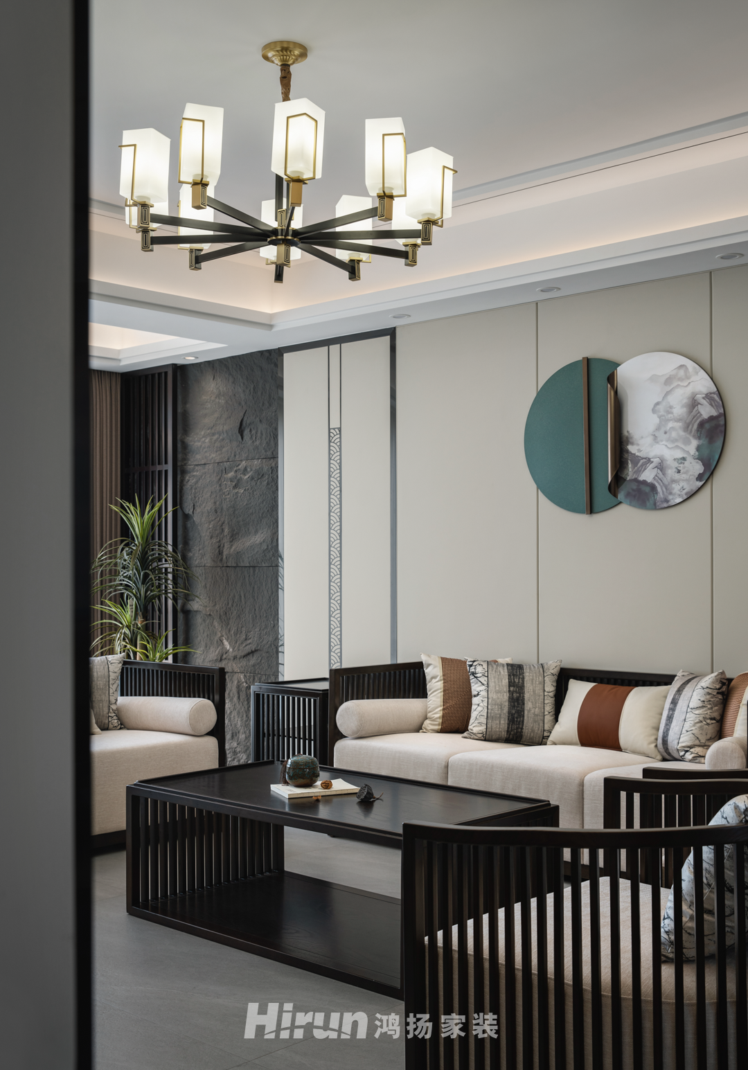 天城國際廣場170㎡復合寫意大平層 裝修案例實景圖-3