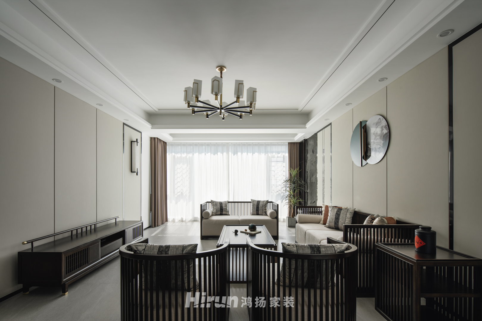 天城國際廣場170㎡復合寫意大平層 裝修案例實景圖-16