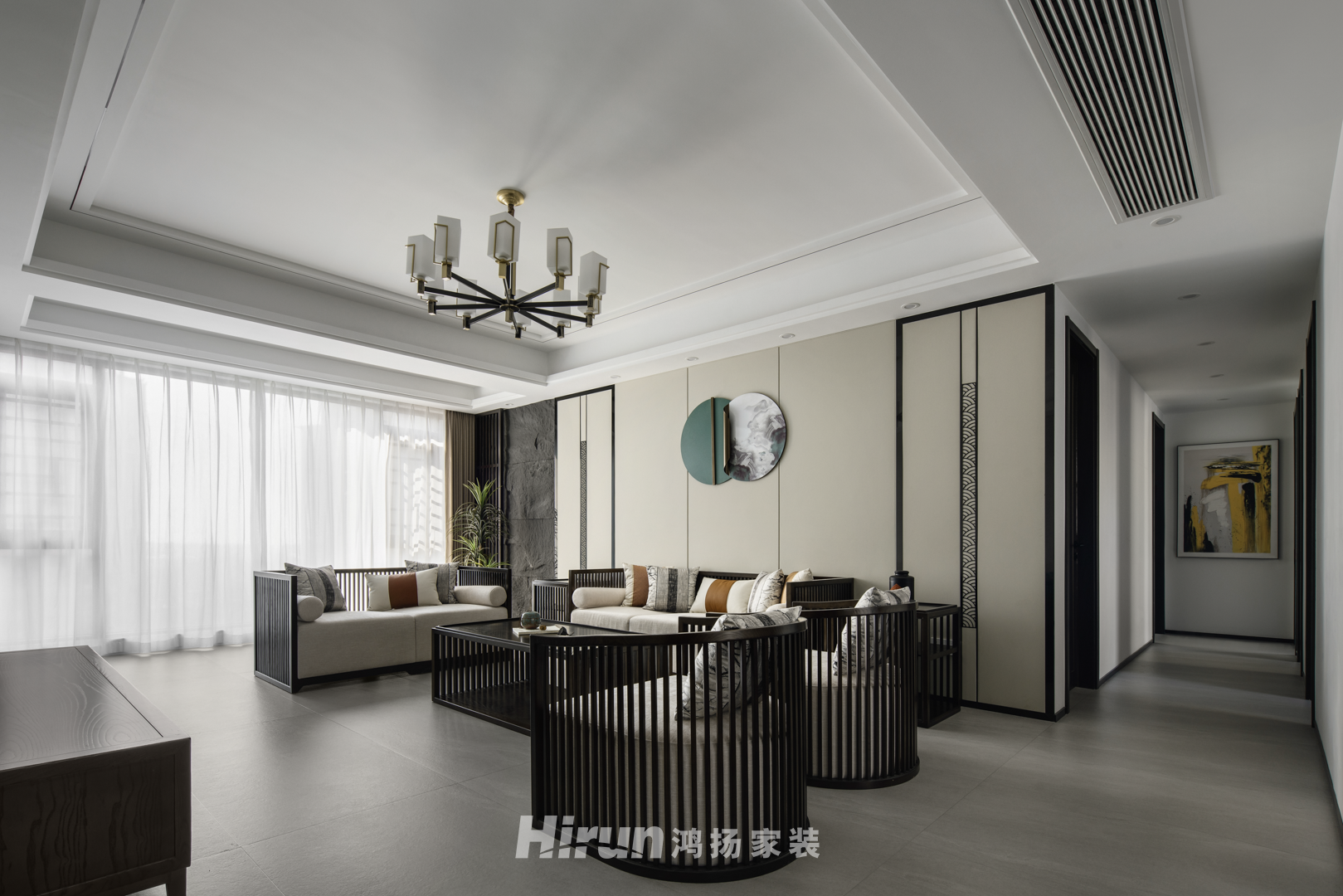 天城國際廣場170㎡復合寫意大平層 裝修案例實景圖-18