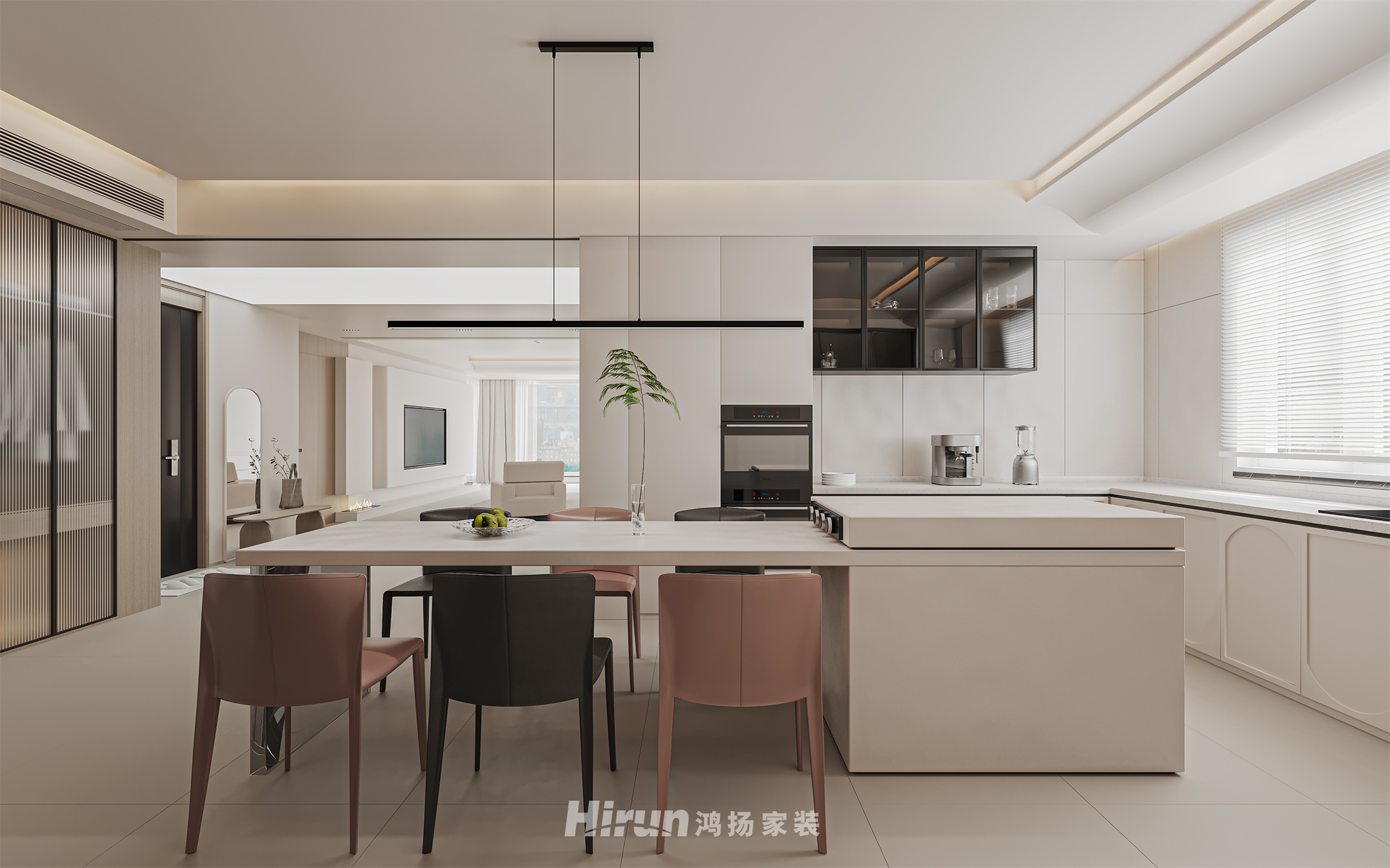 東風印230㎡優(yōu)雅繽紛大平層 裝修案例效果圖-1