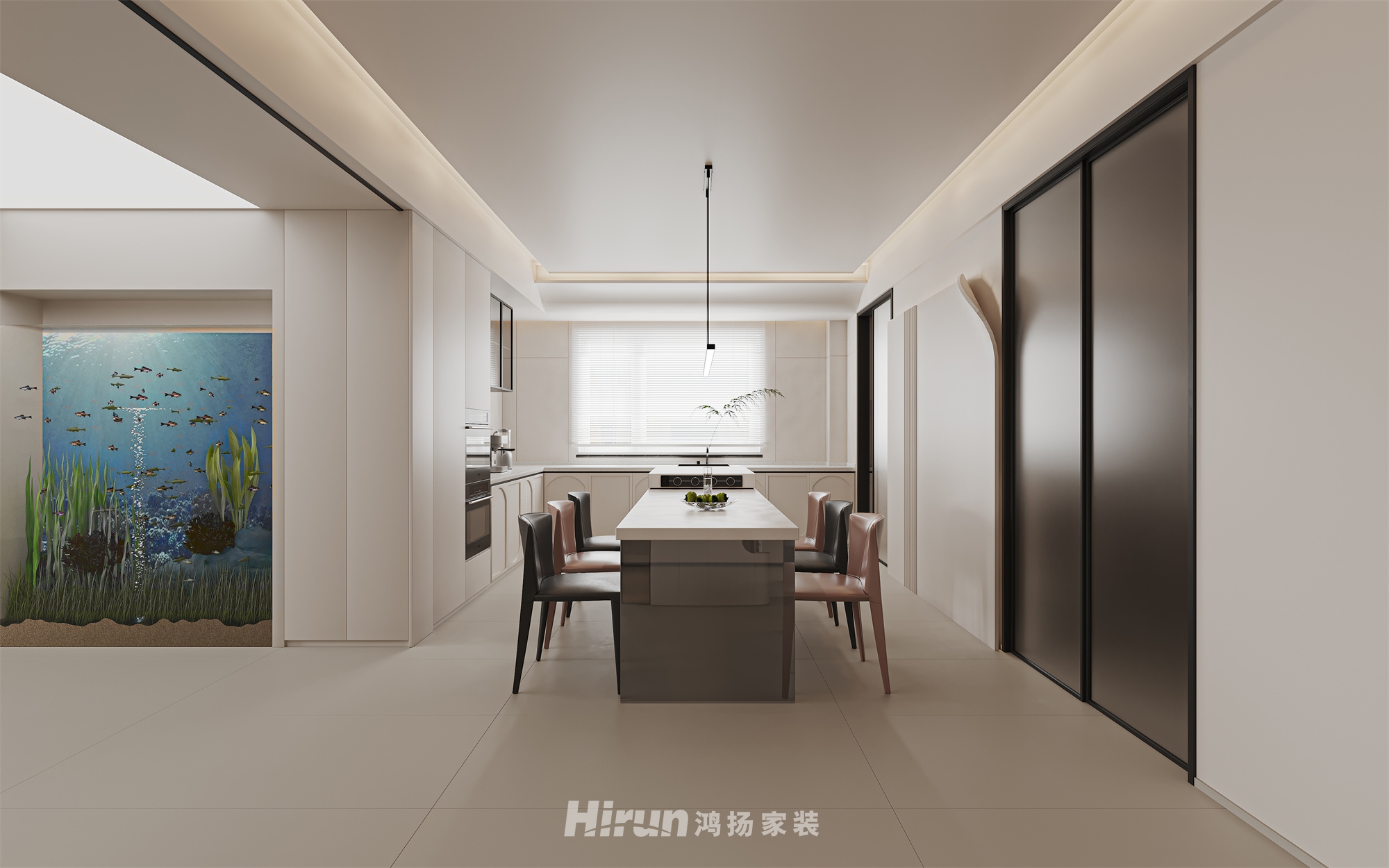 東風印230㎡優(yōu)雅繽紛大平層 裝修案例效果圖-5