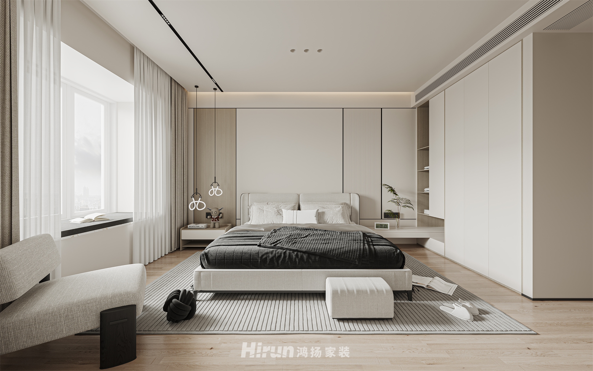 東風印230㎡優(yōu)雅繽紛大平層 裝修案例效果圖-8