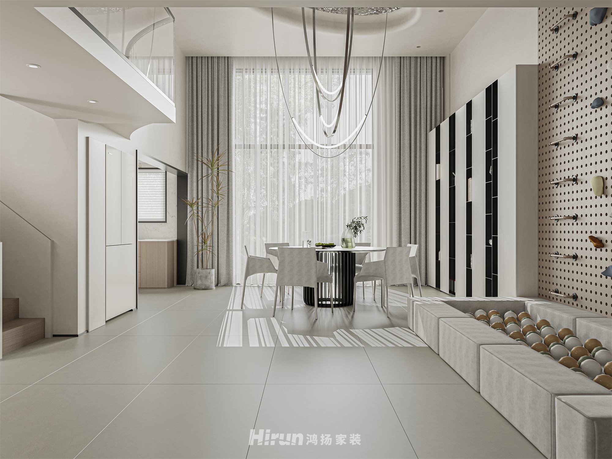 湖山賦 500㎡雅致現代別墅 裝修案例效果圖-7