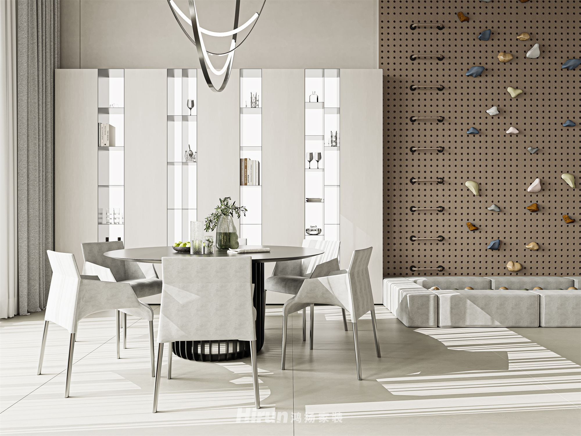 湖山賦 500㎡雅致現代別墅 裝修案例效果圖-8