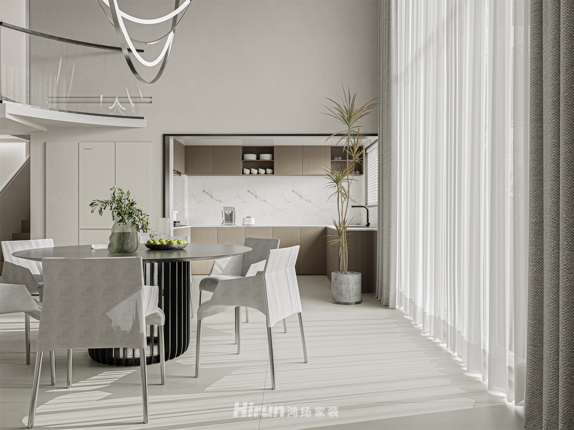 湖山賦 500㎡雅致現代別墅 裝修案例效果圖-9