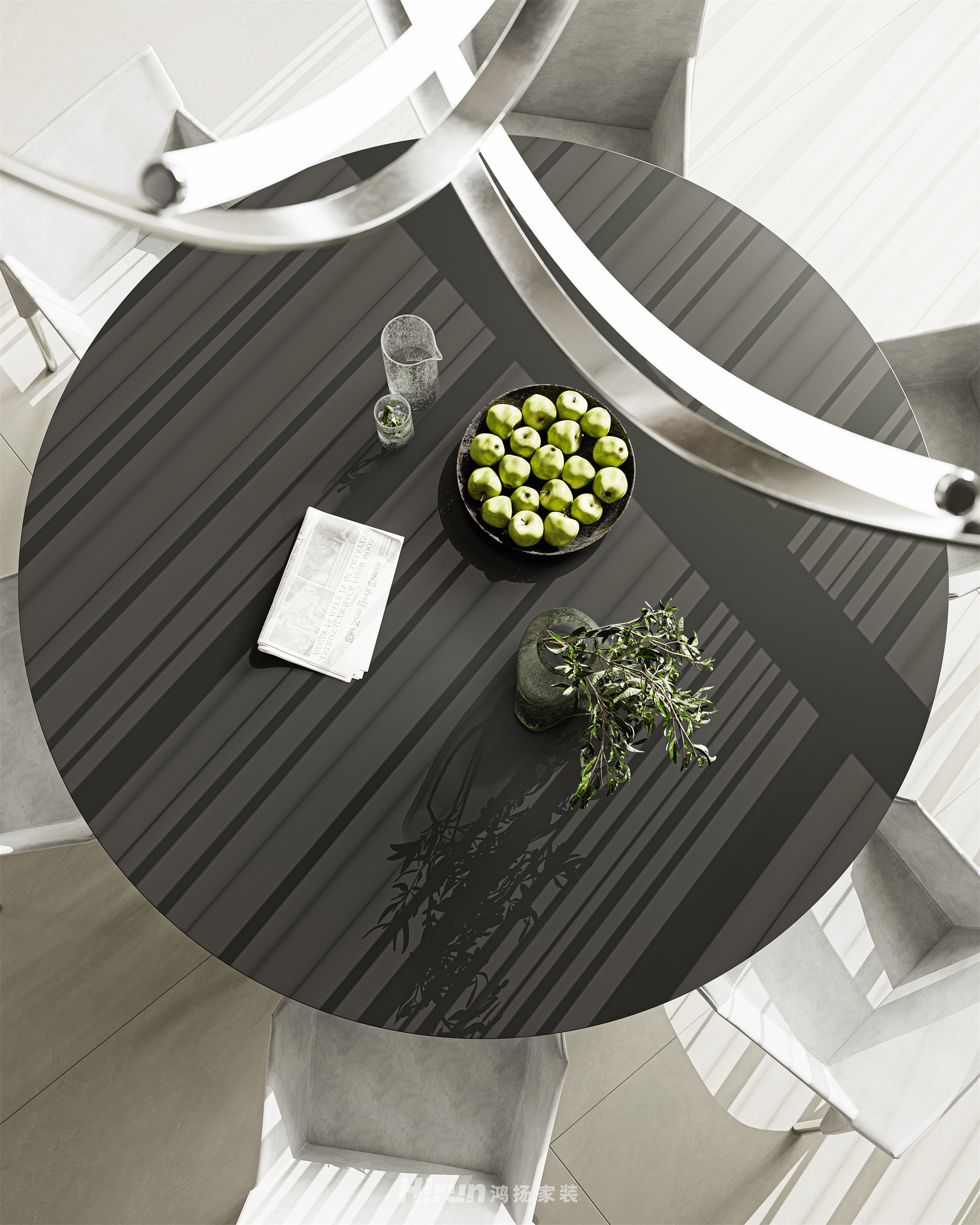 湖山賦 500㎡雅致現代別墅 裝修案例效果圖-10