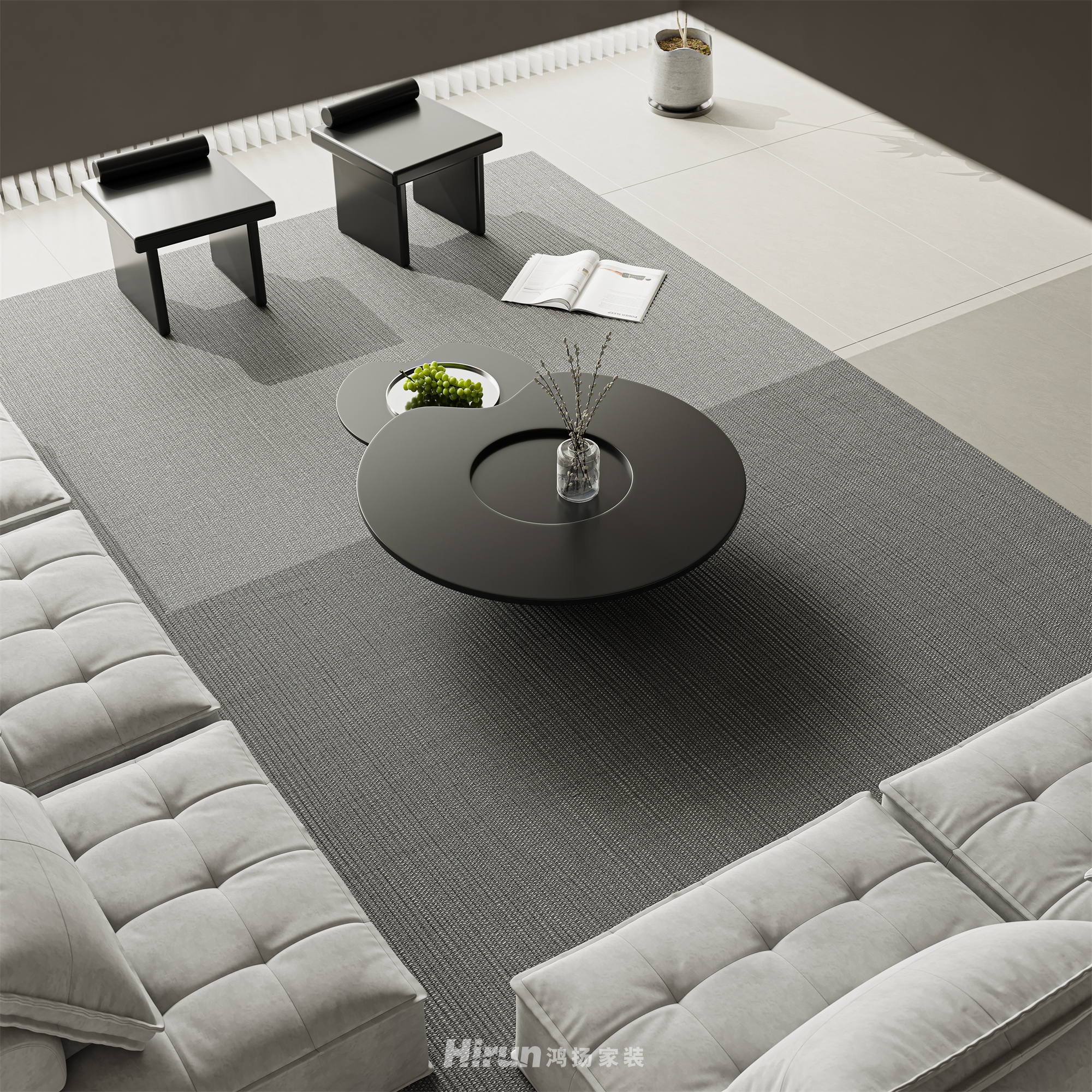 湖山賦 500㎡雅致現代別墅 裝修案例效果圖-15