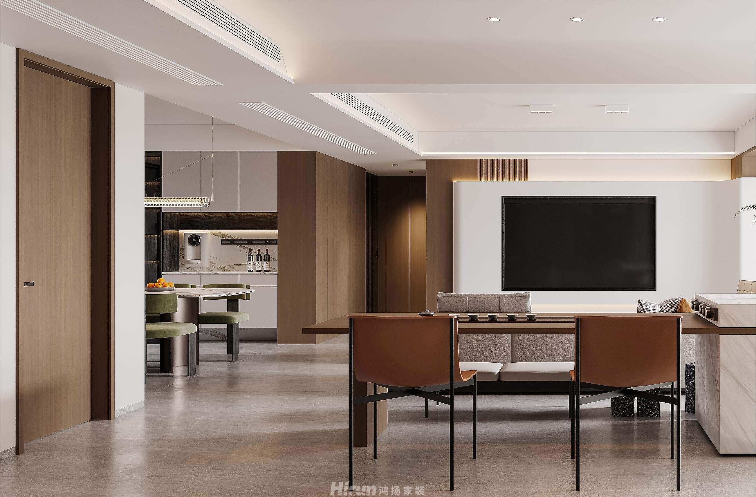 中海閱溪府175㎡新裝飾主義四居室 裝修案例效果圖-4