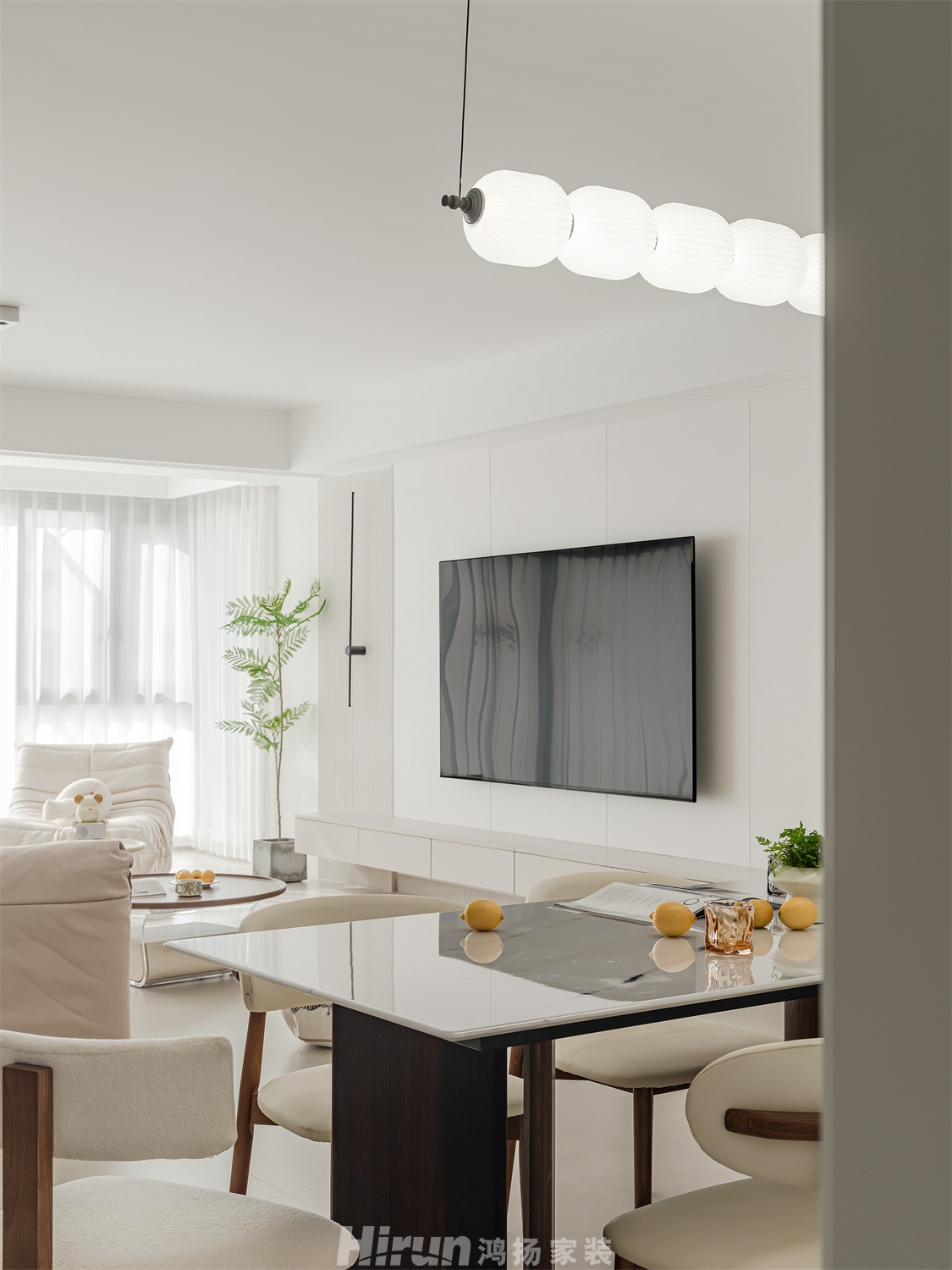 保利金香檳146㎡北歐之光四居室 裝修案例實景圖-2