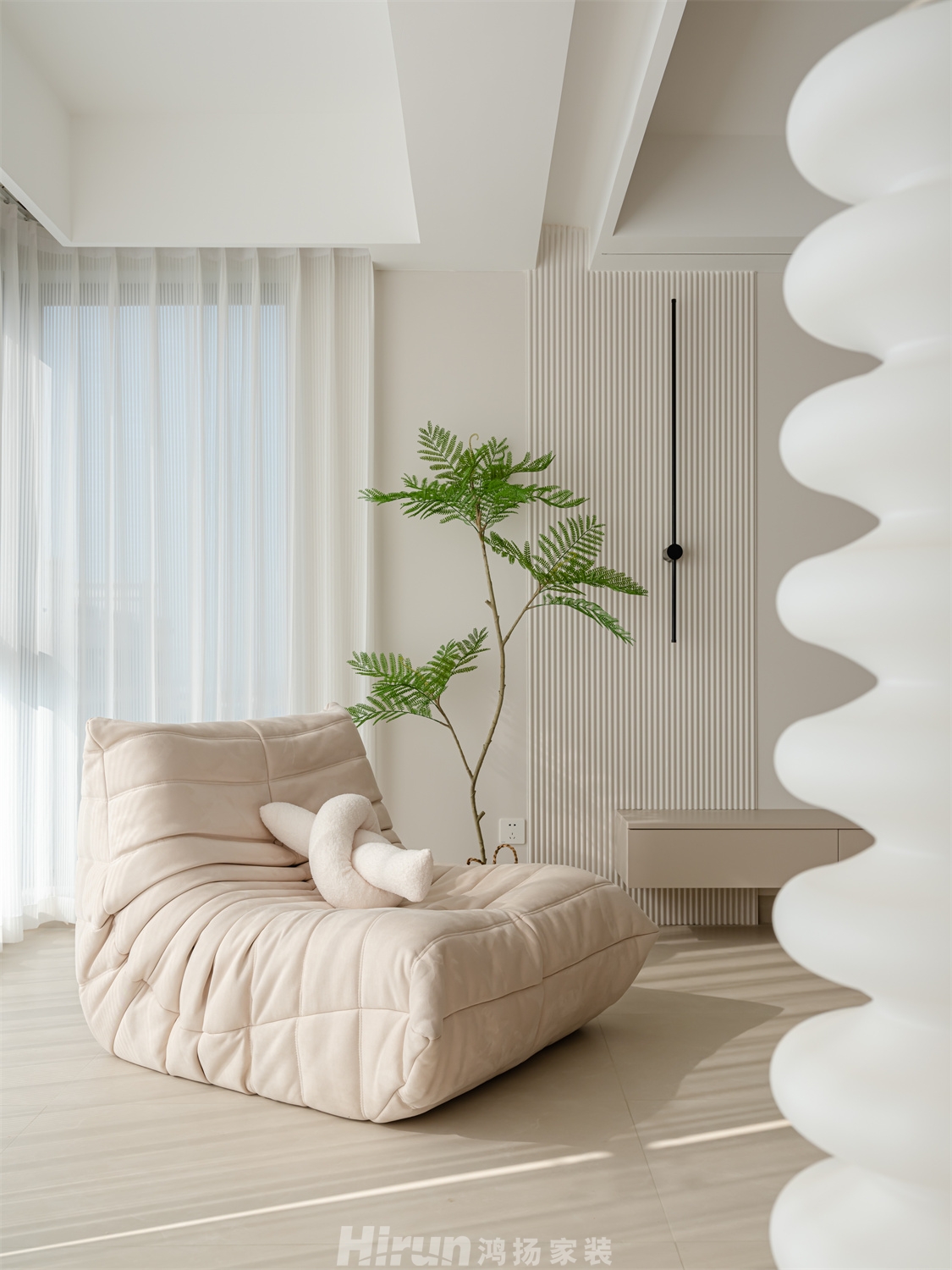 保利金香檳146㎡北歐之光四居室 裝修案例實景圖-11