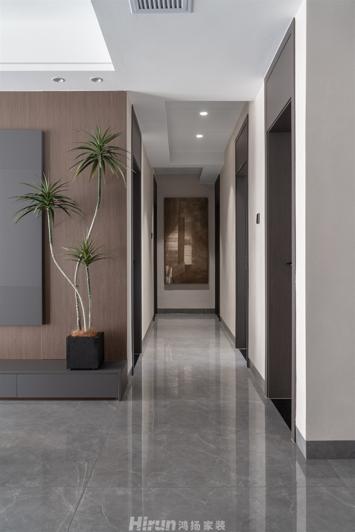 潤和國際廣場140㎡雅致現(xiàn)代四居室 裝修案例實景圖-3