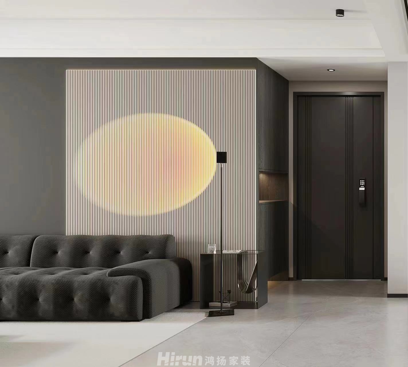 潤和翰文府110㎡雅致現代四居室 裝修案例效果圖-5