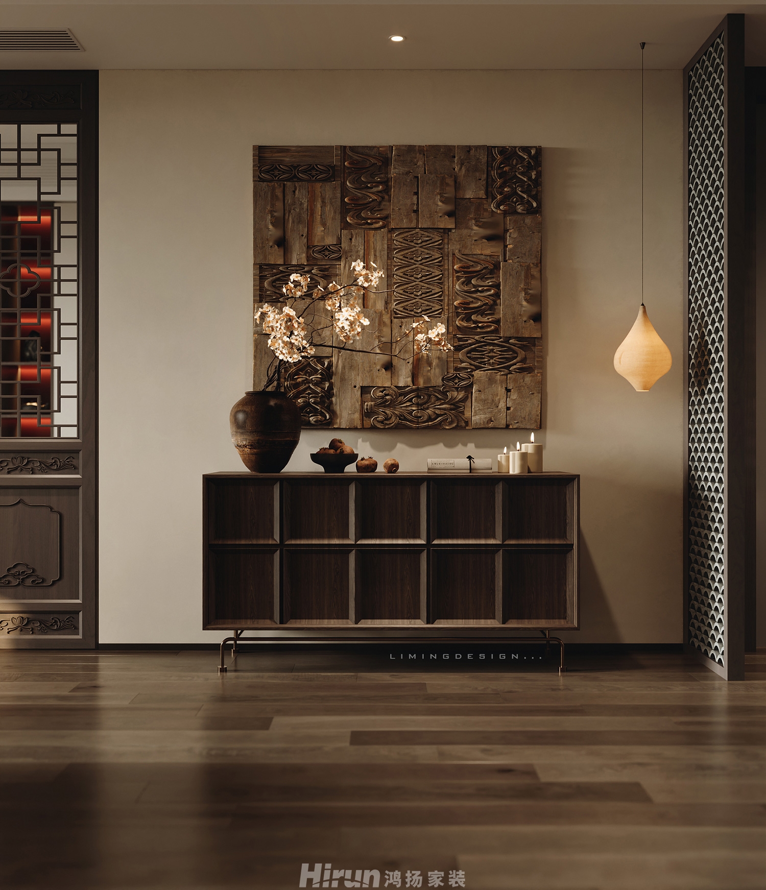 建發玖洲和璽148㎡復合寫意四居室 裝修案例效果圖-6