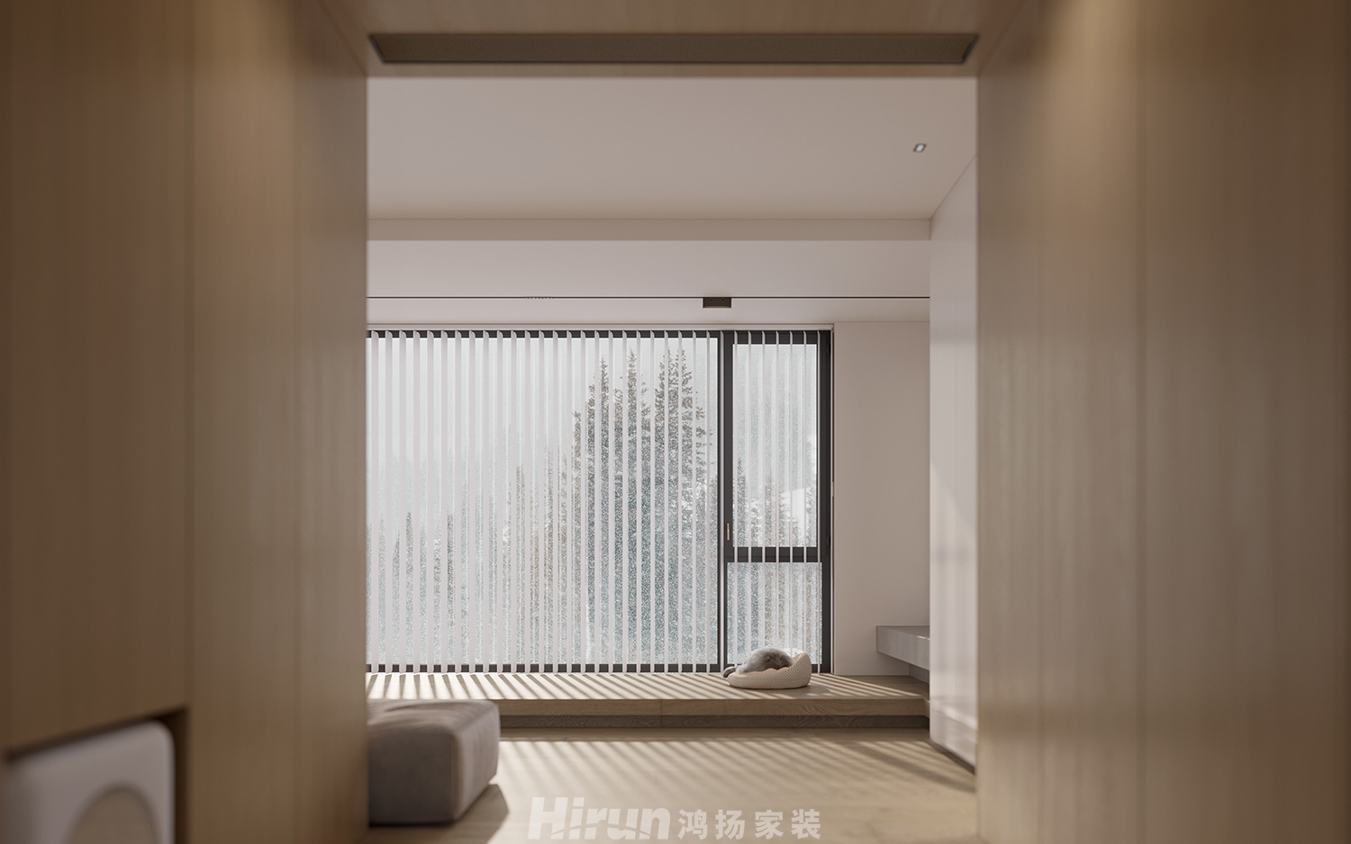 中建鈺和城110㎡北歐之光三居室 裝修案例效果圖-6