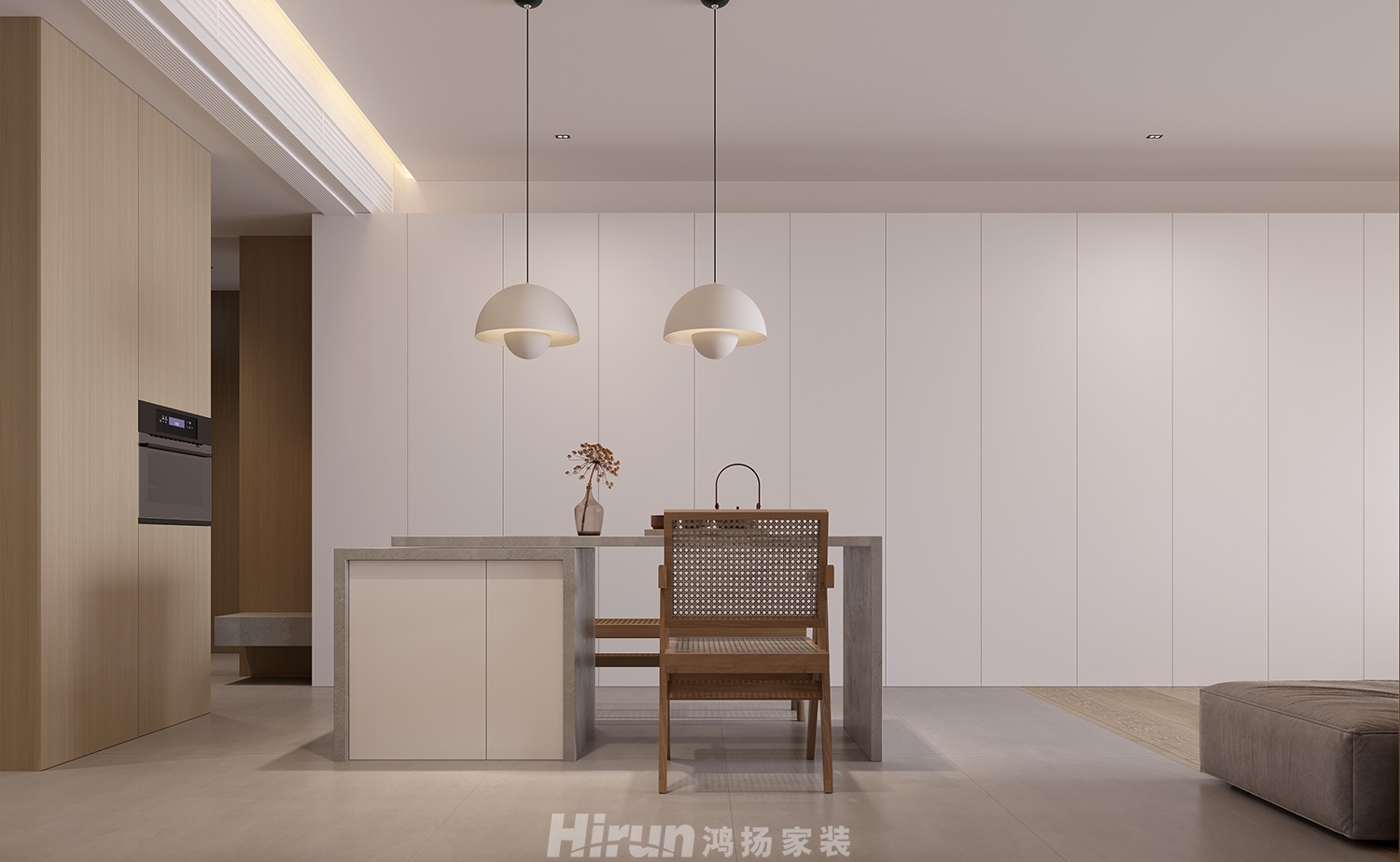 中建鈺和城110㎡北歐之光三居室 裝修案例效果圖-8