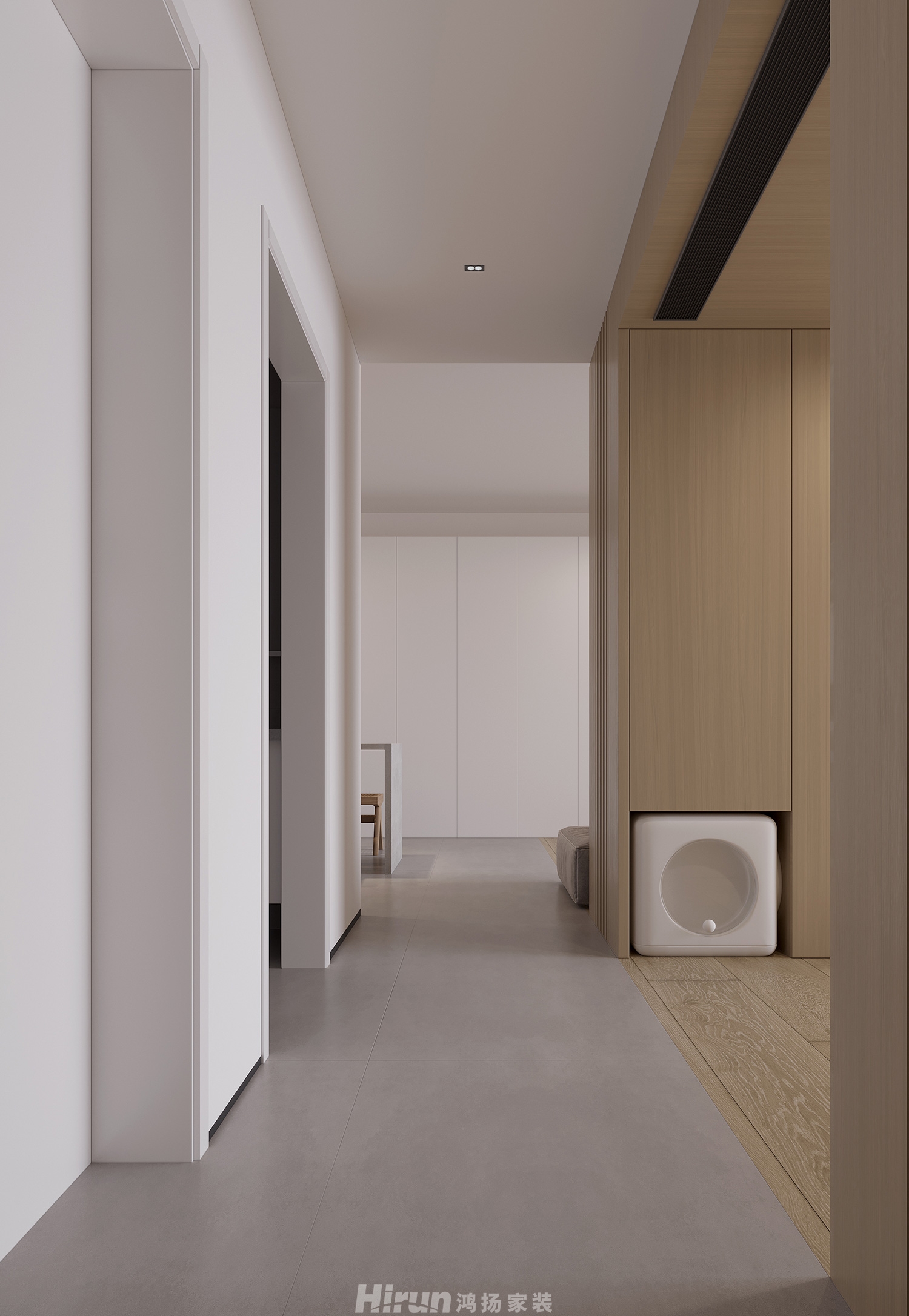 中建鈺和城110㎡北歐之光三居室 裝修案例效果圖-11