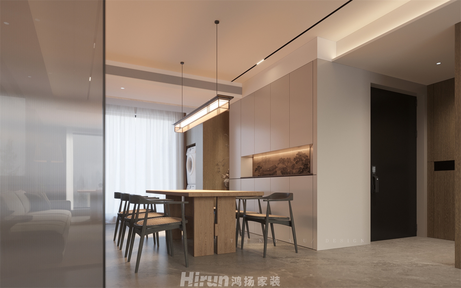 長沙潤府188㎡意境東方大平層 裝修案例效果圖-6