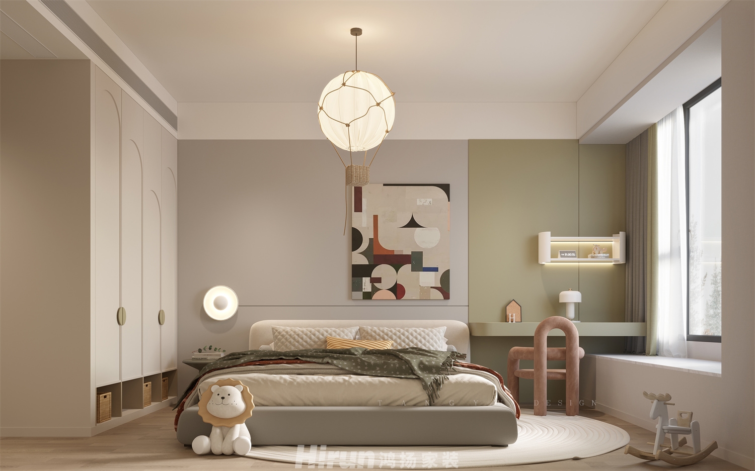 長沙潤府188㎡意境東方大平層 裝修案例效果圖-5